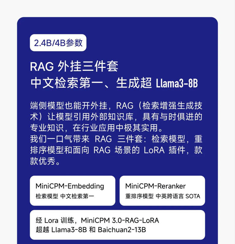 面壁智能推出小钢炮开源 MiniCPM3-4B AI 模型 MiniCPM3-4B