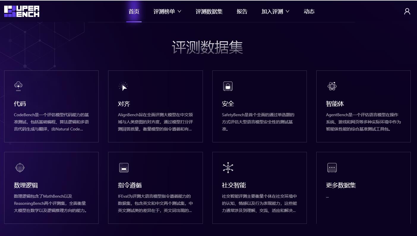 SuperBench - 大模型综合能力评测榜单- AI导航网官网