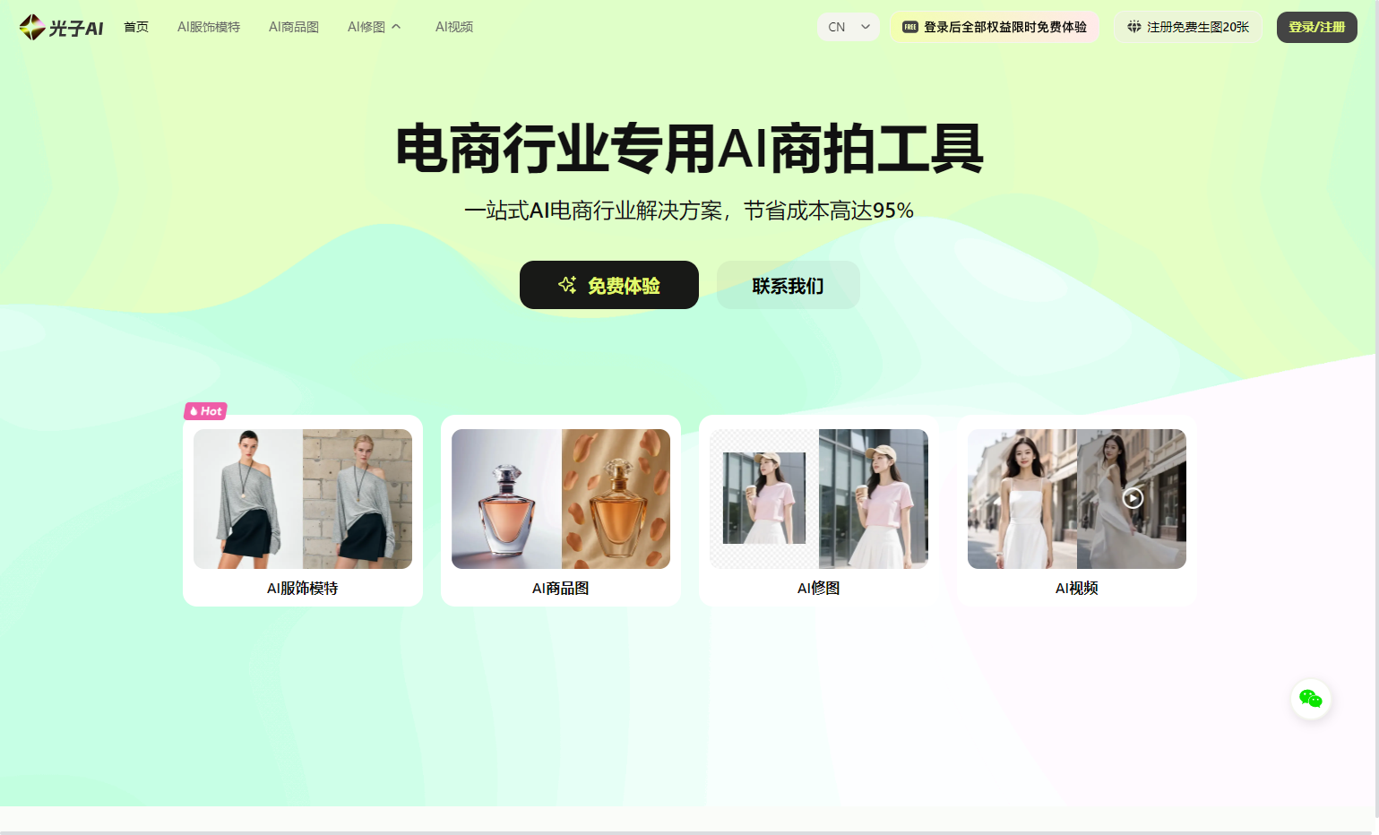 光子AI – AI电商服饰商拍平台