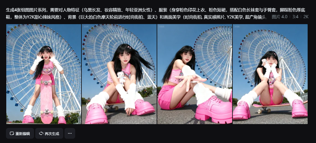 4a4ed5c8j00t2ewsb00mcd000tf00dbm 即梦4.0文生图实测:出组图+剧情图、角色一致性、人像真实度、海报生成