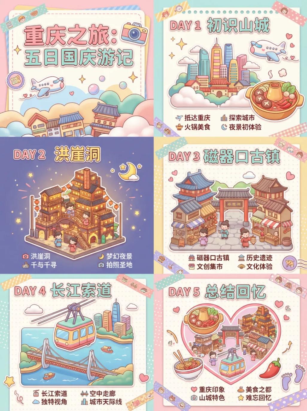 重庆旅游手帐攻略